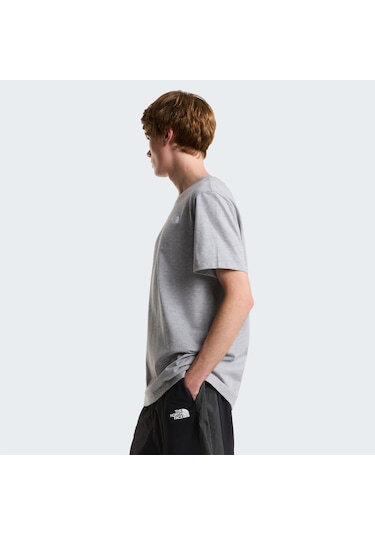 The North Face M Evolution Simple Dome Regular Short Sl Erkek T-shirt-32598 Gri