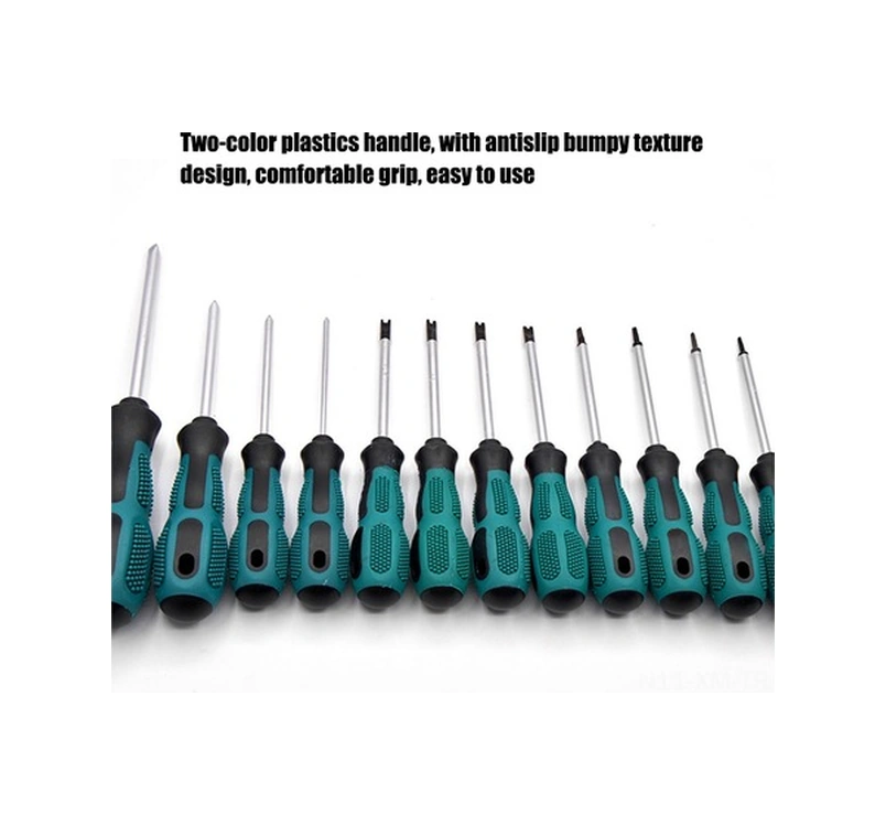 Fortunelane Manyetik Uçlu Krom Vanadyum Çelik Tornavida Seti - 12 Adet Ev Aletleri Tamir Kiti