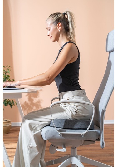 Ortopedik Oturma Minderi Kuyruk Sokumu Visco Minder 45x34x7 Cm