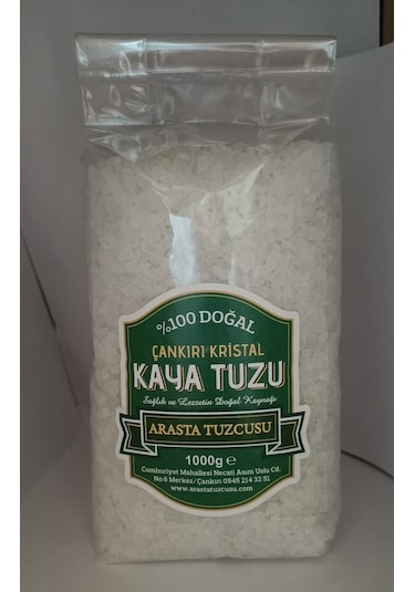 Arasta Tuzcusu Çankırı Doğa Kristal Granül Salamuralık Tuz 1 KG