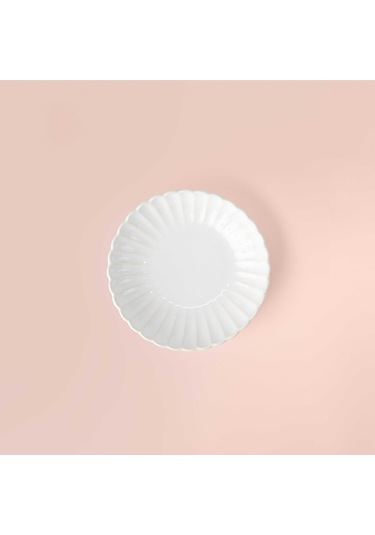 Linens Coral Çukur Tabak 18,5 Cm Ekru Ekru