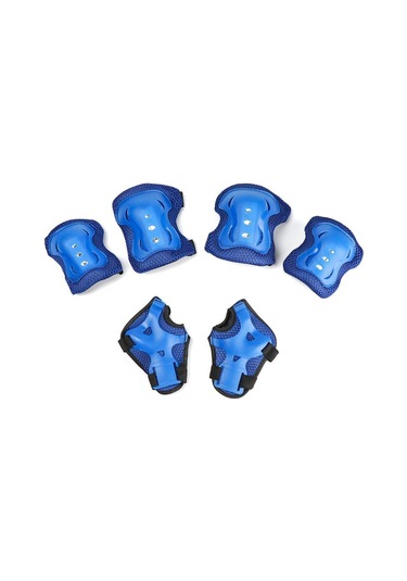 Siyah Spor Çocuklar Paten Bisiklet Emniyet Kask Güvenlik Görevlisi Diz Dirsek Pedi Bisiklet Kask Koruma Siyah