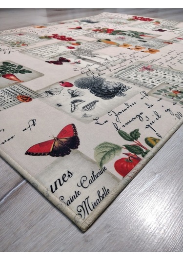 Yıkanabilir Kaymaz Halı D180 Mutfak Halısı 100X140 Cm