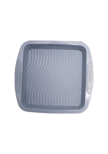 Fastbuy 8 Inç Gri Yuvarlak Silikon Kek Kalıbı, Kare Dikdörtgen Fırın Tavası, Tost Pişirme Kapları Gri