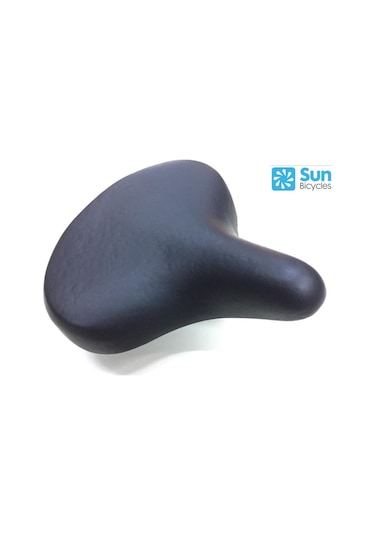 Bisiklet Sele Ultra Geniş E-Bıke&Bisiklet Uyumlu Elastomer Yaylı 27 x 24 CM Siyah