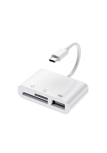 Type-c To Sd/micro Sd + Usb Kart Okuyucu Adaptör