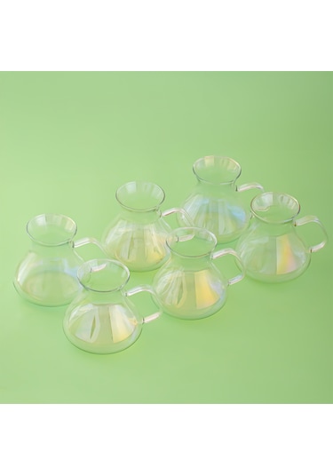 Perotti 16014 Ehl-i Keyf Luster 6'lı 200 Ml Çay Bardağı Seti Şeffaf
