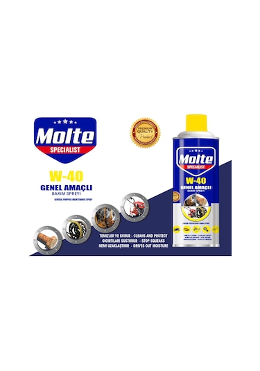 Molte W-40 Yağlayıcı Koruyucu Çok Amaçlı Multi Sprey 400 ML