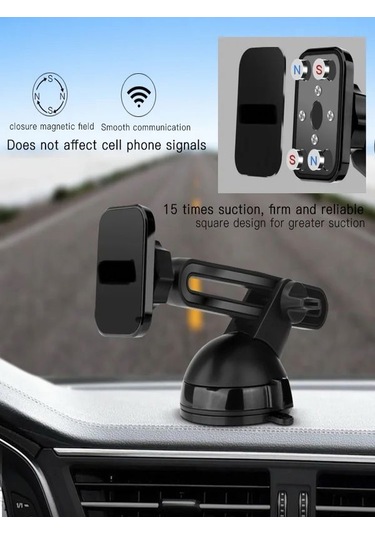 360 Dönme Özellikli Strong Mıknatıslı Araç İçi Telefon Tutacağı