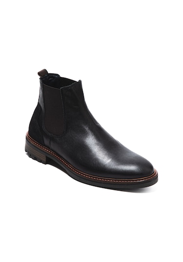 Bot Erkek 1124 005 Wk-john May Orkut Suede Black Siyah