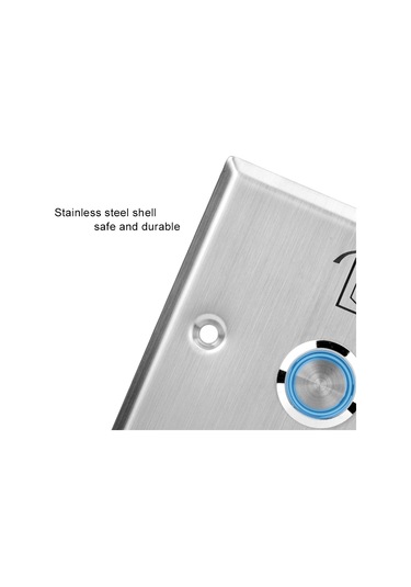 Tenfowee Stahl Kapı Erişim Kontrolü Anahtarı - Işıklandırılmış, Dayanıklı, Basılabilir Çıkış Tuşu Mc102d