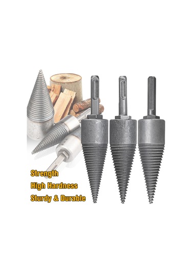 Fosenze Ahşap Bölme Matkap Ucu Elektrikli Çekiç İle Kullanıma Uygun Karbon Çelik Heksagonal Saplı Ormanlık Odun Parçacı