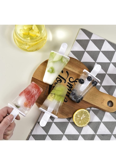 Pembe Popsicle Maker Popsicle Kalıpları  Silikon Buz Pop Kalıpları Bpa Popsicle Kalıp Yeniden Kullanılabilir Kolay Bırakılan