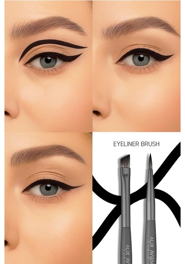 Alix Avien Yüksek Pigmentli Suya Dayanıklı Uzun Süre Kalıcı Mat Jel Eyeliner Intense Gel Liner 01 Black