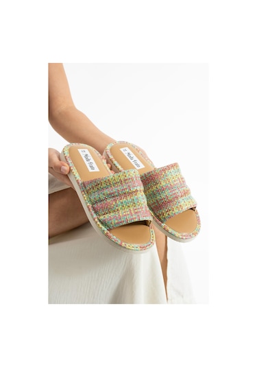 Mabel Kadın Terlik Dış Mekan Havuz Deniz Plaj Terliği Ev Terliği Sarı
