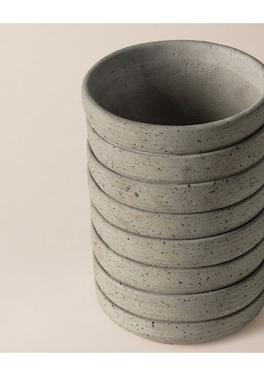 Madame Coco Ella Saksı - Soft Gri - 14 Cm 8684427125137 Diğer