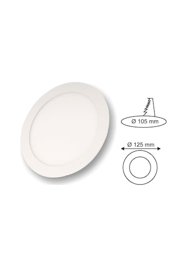 Cata Ct-5145b 6w Slim Panel Beyaz Işık Beyaz
