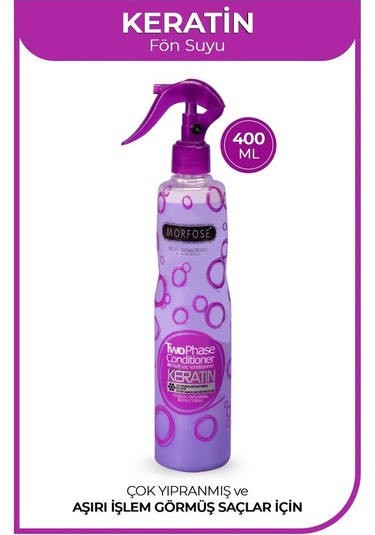 Keratin Çift Fazlı Kondisyoner Fön Suyu 400 Ml - Mrfs