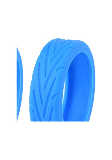 Homyl 4 Parça Bavul Tekerleği Için Sessiz Silikon Koruyucu Mavi