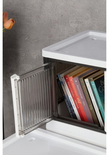 Arbu Home Çok Amaçlı Kapaklı Portatif Istiflenebilir Organizer Dolap