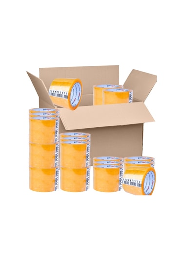 Politape Geniş Tip Şeffaf Koli Bandı Akrilik 70 x 100 CM 24 Adet