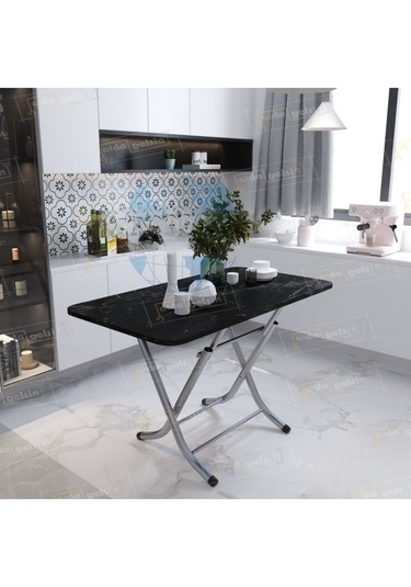 Dekoratif Katlanır Masa Mutfak Masası 70 120 Ahşap