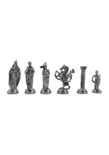 Satranç Taşı İsteyene Gifthome Büyük Metal Antik İng