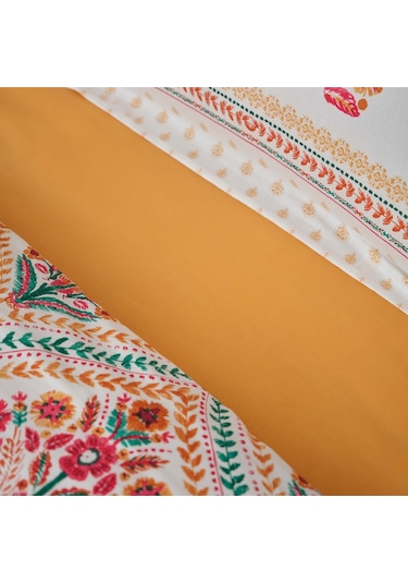 Karaca Home Carmenta Kiremit %100 Pamuk Çift Kişilik Nevresim Takımı Kiremit