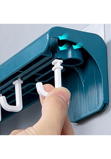 Pratik Çoklu Bıçak Askısı Mutfak Bıçak Düzenleyici Organizer Daya Ahşap - Siyah