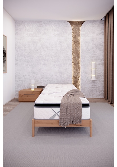 Argimo Aqualis Tek Kişilik 100x200 Pedli Paket Yaylı Yatak 30 Cm