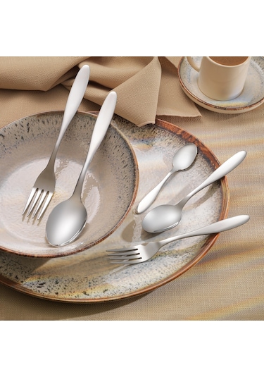 Schafer Sheen 60 Parça Çatal Kaşık Takımı Gümüş25