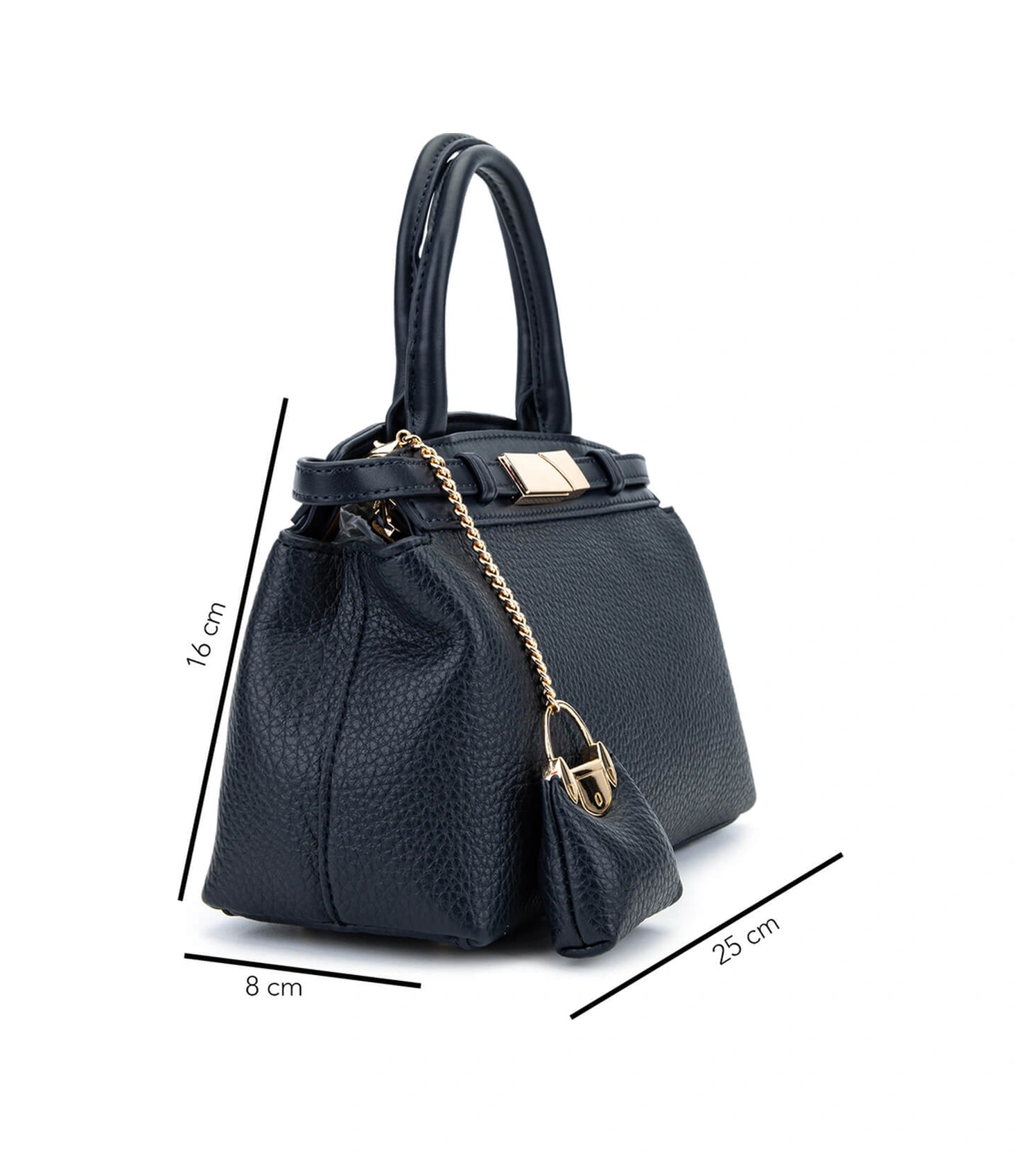 Tamer Tanca Kadın Suni Deri Lacivert Omuz Çanta 921 27150 Bn Cnt Sk25-26 Lacıvert Lacivert