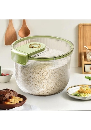 Pazly Yeşil-7.5kg Suntek Şekeri Saklama Pirinç Magideal Kabı, Için Dolap Cq Çok Renkli