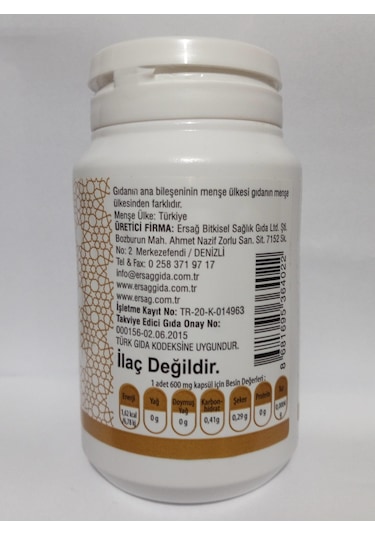 Ersağ Ginseng Gıda Takviyesi