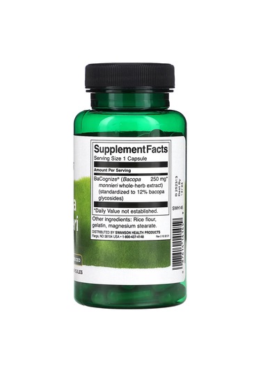 Swanson, Bacopa Monnieri, 250 Mg, 90 Caps