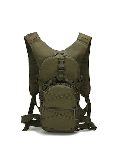 Didadodo Yeşil 800d Oxford Askeri Sırt Çantası 15 L Molle Taktik Yürüyüş Bisiklet Kamp Çantası Yeşil