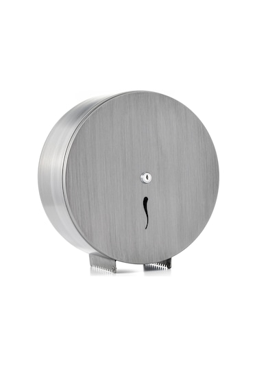 ARGESAN-Paslanmaz Çelik WC Kağıtlığı JUMBO Q28 cm-KROM ESKİTME