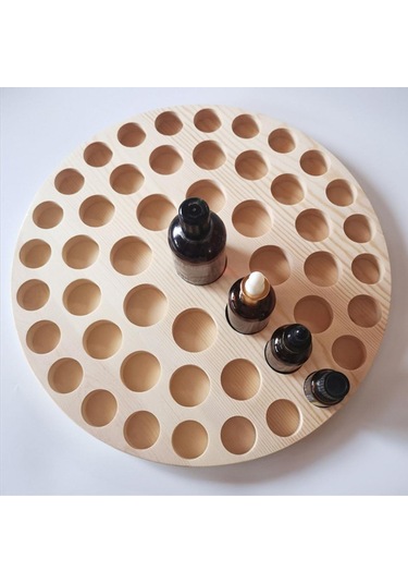 Suntek Uçucu Yağ Ekran Depolama Düzenleyici Raf Ahşap-49-yuva Ahşap 49 Yuva