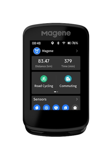 Magene C606 Gps Bisiklet Bilgisayarı Renkli Ekran Siyah
