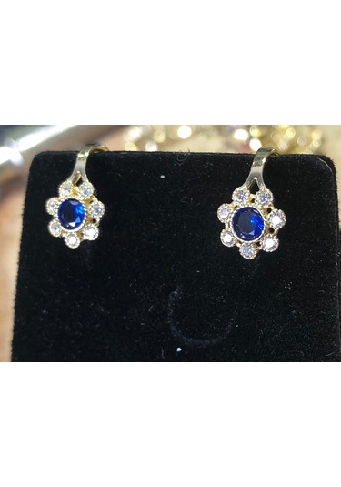 14 Ayar Taşlı Çocuk Küpesi Safderuntakı