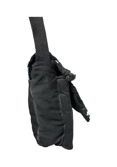 Vintage Küçük Salaş Unisex Günlük Çapraz Postacı Çantası S Boy 26x20cm Siyah Yeşil