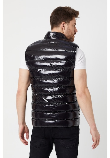Oliggopol Erkek Slim Fit Parlak Şişme Yelek P001