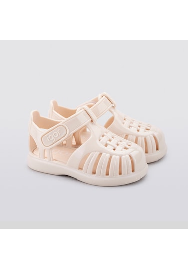Igor Tobby Gloss Kız Çocuk Fildişi Parlak Sandalet S10311-079 Fildişi