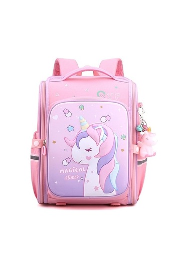 Astronot Baskılı Sırt Çantası - Mavi Dz6uao Pembe