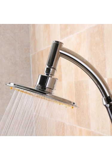 Bosphorusboutique02 6 İnç Paslanmaz Çelik Yağış Duş Başlığı Gümüş Gümüş