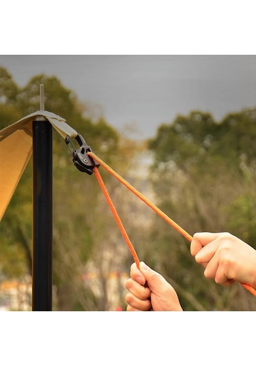 Suntek 4mm Çadır Adam Halat Taşınabilir Kılavuz Turuncu Turuncu