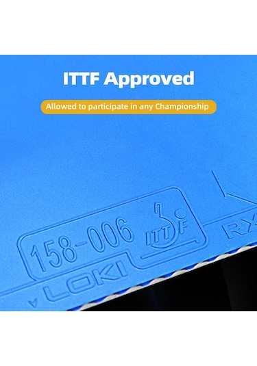 Pembe Lokı Rxton 3 Mavi Pembe Masa Tenisi Kauçuk Sivilce-güçlü Elastik Sünger İle Yapışkan Ping Pong Kauçuk Pembe