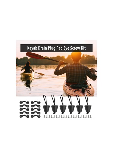 Vkemall Kano Su Geçirmez Silikon Tıkanıklama, Çelik Vidalı Gömlek Gövde Sabitleyici, C-şekilli Kambur Kanca Seti 6 Tıkanıklama + 10 Gömlek Gövde + 20 Vida