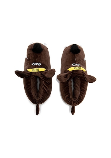 Twigy Aero Kadın Hayvanlı Panduf Kahverengi 36/41 EE0540 Kahverengi