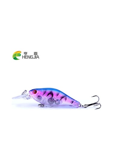 10pc Hengjıa 8g Minnow Crankbaits 3d Gözler Plastik Wobbler Olta Takımı Ekipmanları